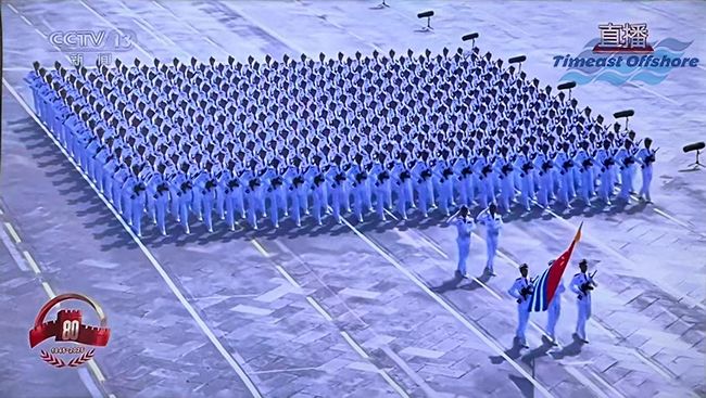 承阅兵荣光 凝爱国力量 —— ag凯发k8国际海工纪念抗战胜利 80 周年 承阅兵荣光 凝爱国力量 —— ag凯发k8国际海工纪念抗战胜利 80 周年